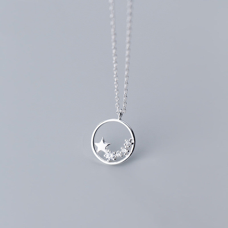 Starry Hollow S925 Silver Necklace LadyShow.Store
