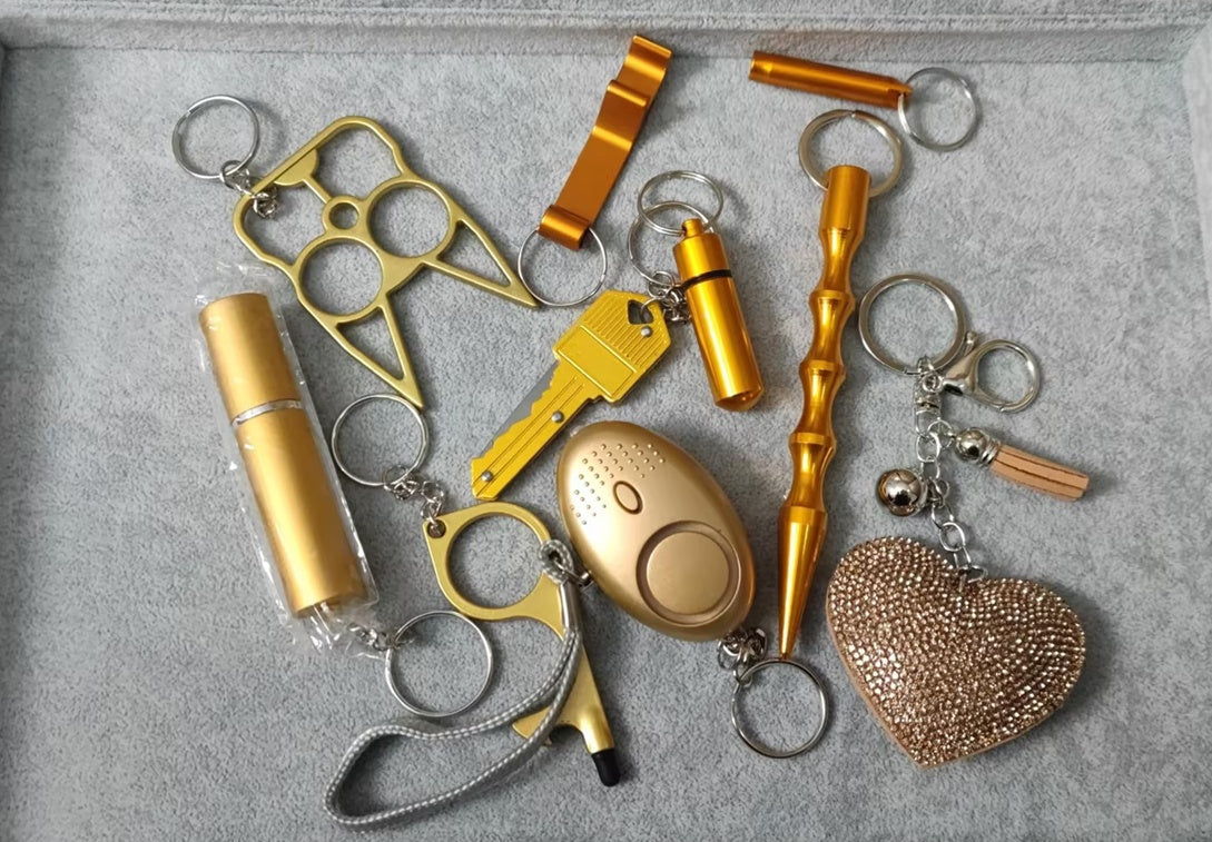 Trendy DIY Custom Combo Self Defense Keychains LadyShow.Store