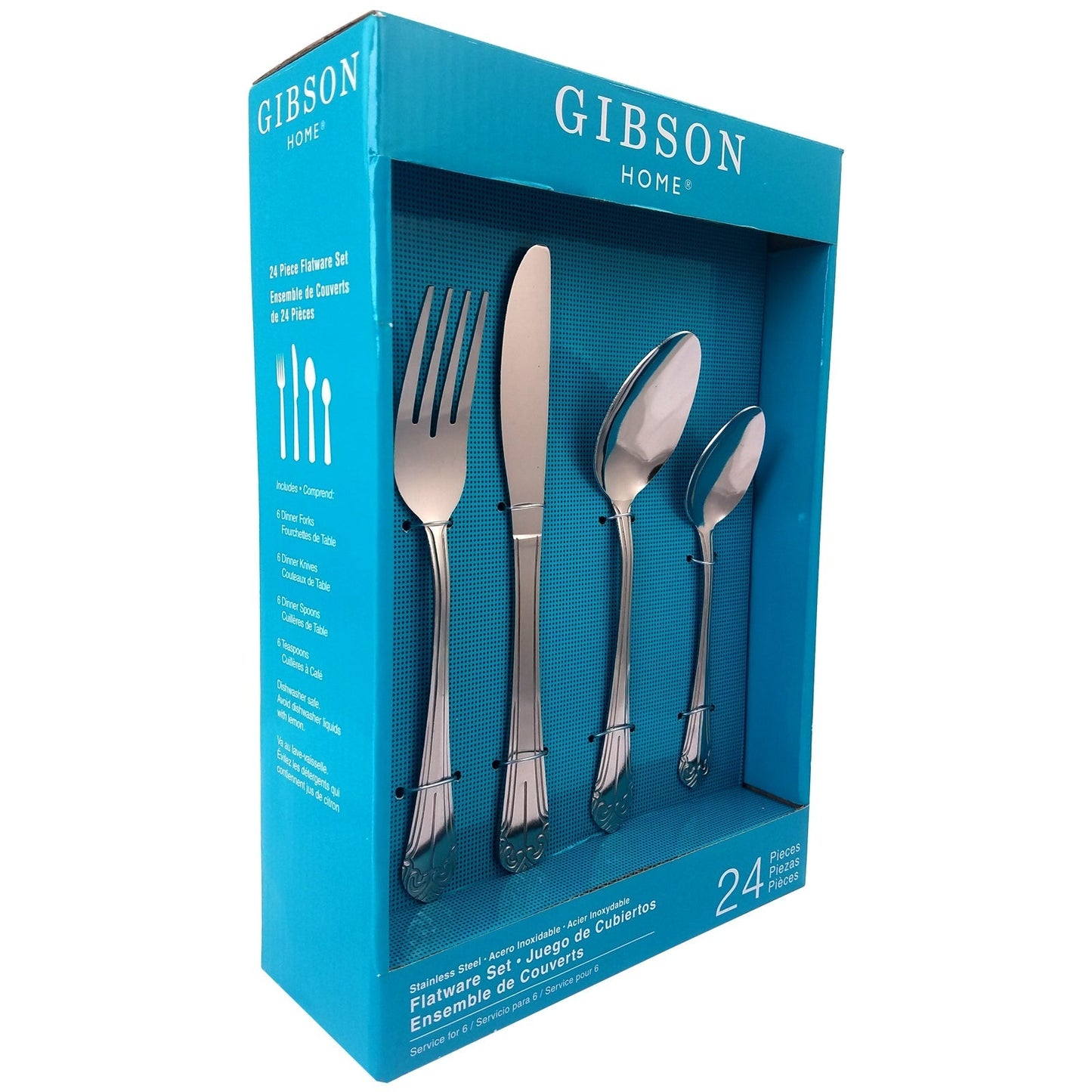 Gibson Home Mariano 24 Piece Flatware Set LuxuryLifeWay Online Store
