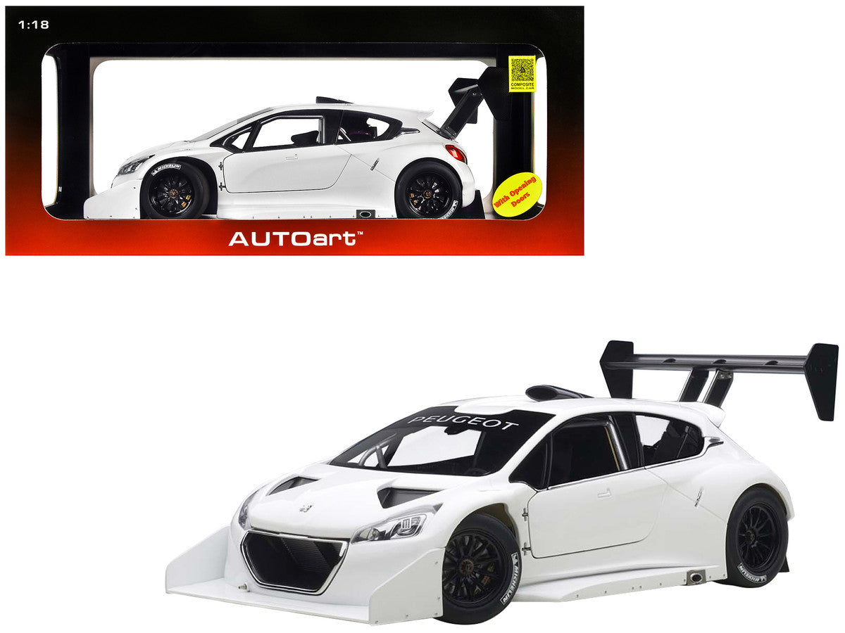 2013 Peugeot 208 T16 Pikes Peak Race Car Plain White Version 1/18 Model Car by Autoart LuxuryLifeWay Online Store