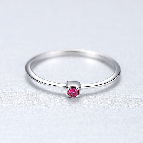 S925 sterling silver gemstone ring LadyShow.Store