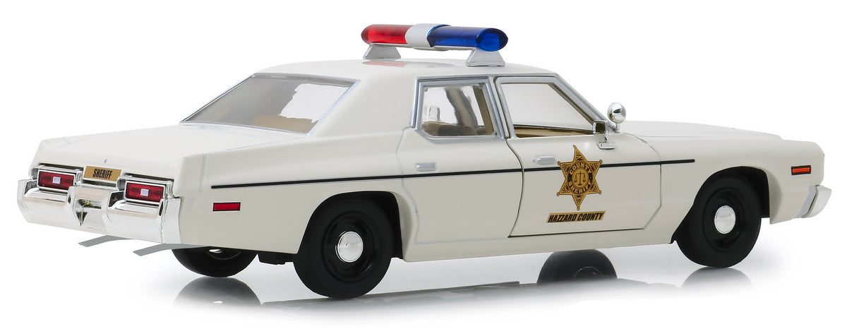 1975 Dodge Monaco Cream "Hazzard County Sheriff" 1/24 Diecast Model Car by Greenlight LuxuryLifeWay Online Store