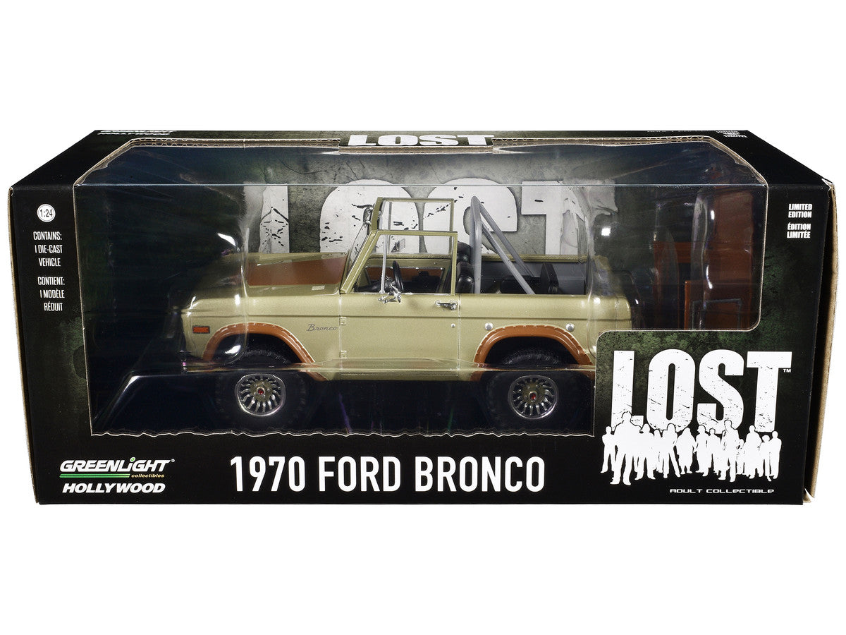 1970 Ford Bronco Gold Metallic with Brown Hood and Top "Lost" (2004-2010) TV Series "Hollywood" Series 20 1/24 Diecast Model Car by Greenlight LuxuryLifeWay Online Store