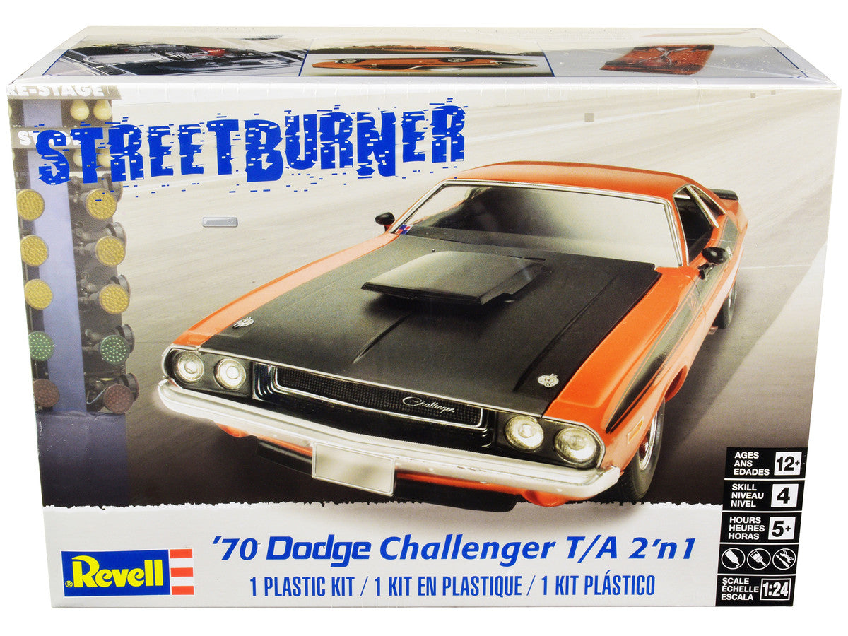 Level 4 Model Kit 1970 Dodge Challenger T/A "Streetburner" 2-in-1 Kit 1/24 Scale Model by Revell LuxuryLifeWay Online Store