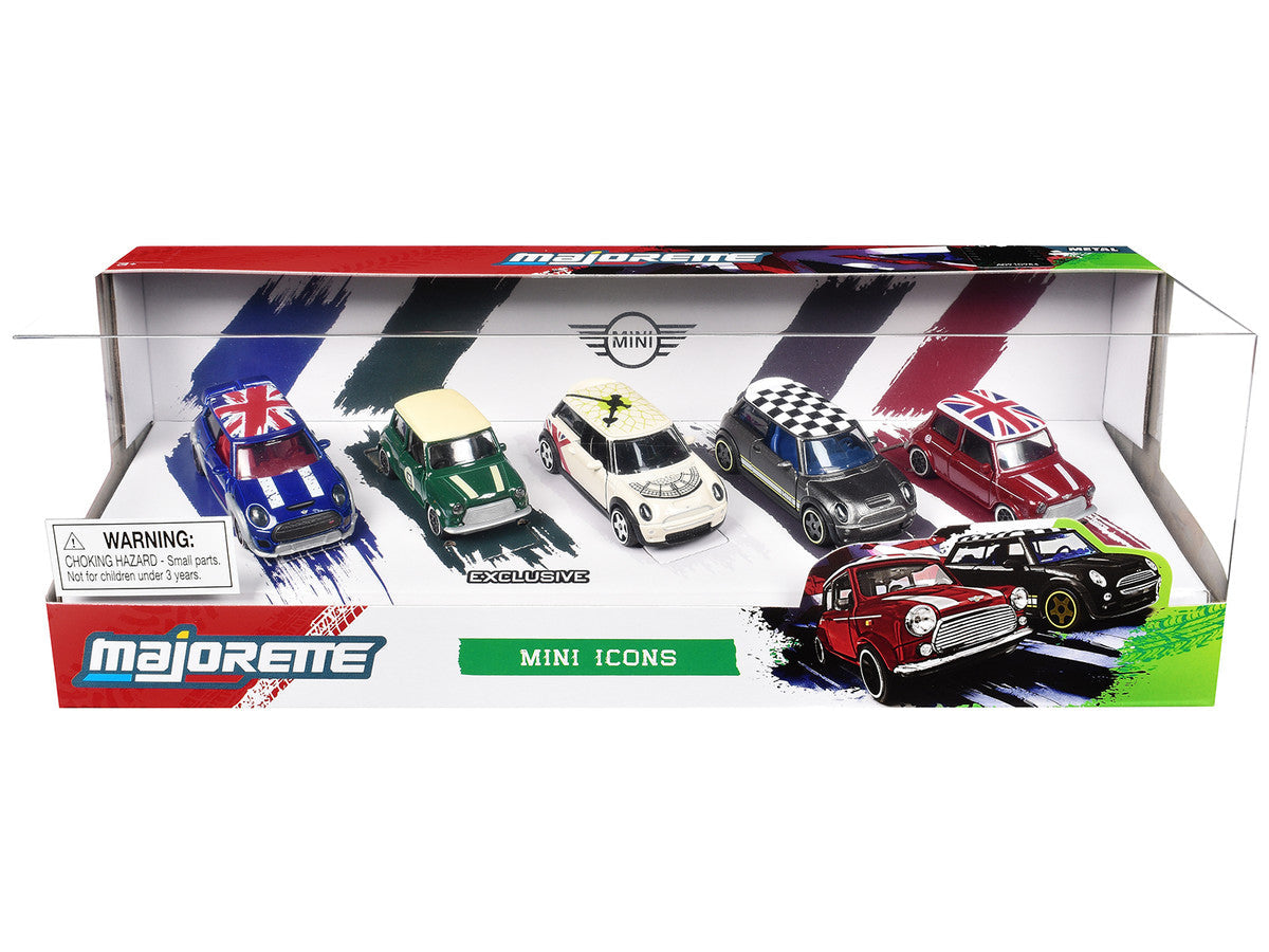 "Mini Icons" 5 Piece Set 1/64 Diecast Model Cars by Majorette LuxuryLifeWay Online Store