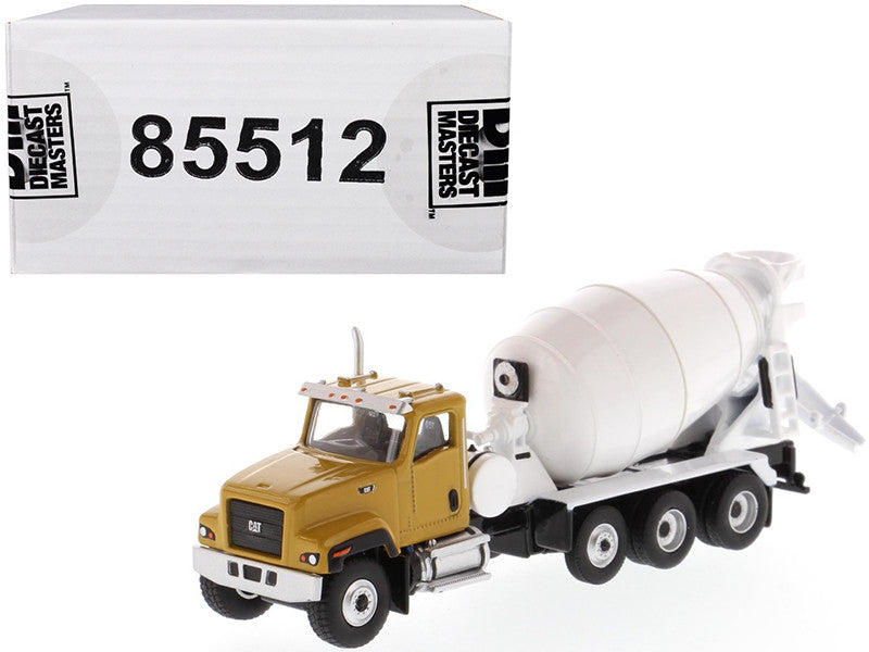 CAT Caterpillar CT681 Concrete Mixer Yellow and White "High Line" Series 1/87 (HO) Scale Diecast Model by Diecast Masters LuxuryLifeWay Online Store