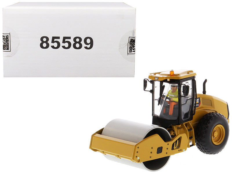 CAT Caterpillar CS11 GC Vibratory Soil Compactor with Operator "High Line Series" 1/50 Diecast Model by Diecast Masters LuxuryLifeWay Online Store