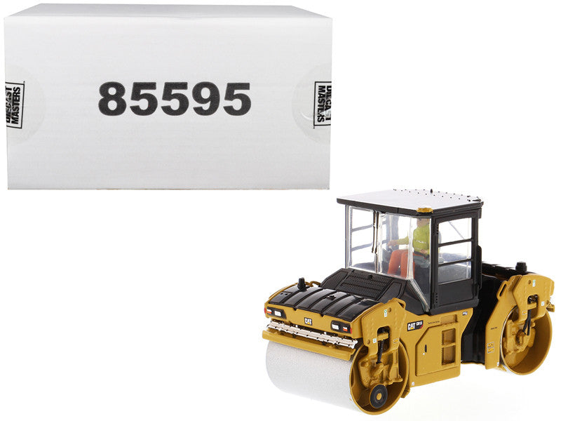 CAT Caterpillar CB-13 Tandem Vibratory Roller with Cab and Operator "High Line Series" 1/50 Diecast Model by Diecast Masters LuxuryLifeWay Online Store