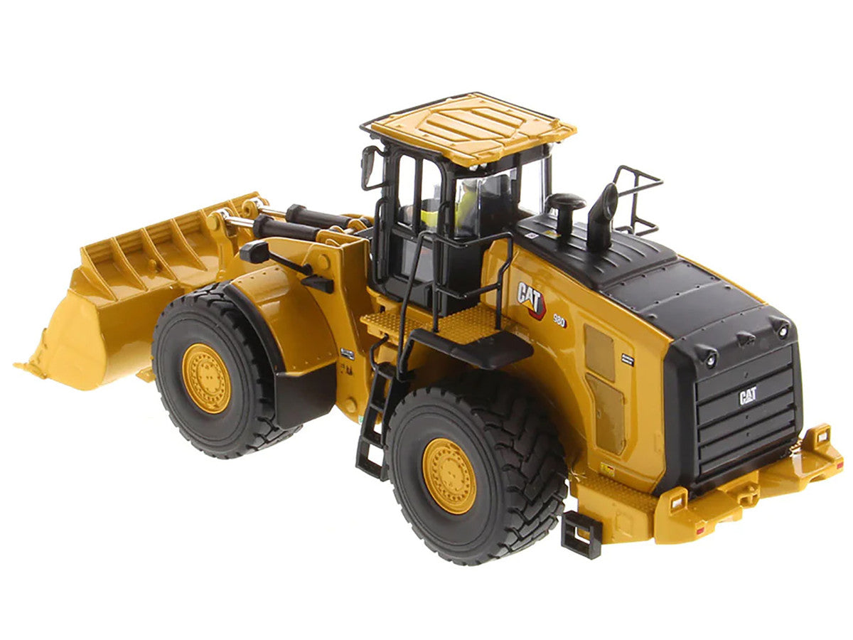 CAT Caterpillar 980 Wheel Loader Yellow with Operator "High Line Series" 1/50 Diecast Model by Diecast Masters LuxuryLifeWay Online Store