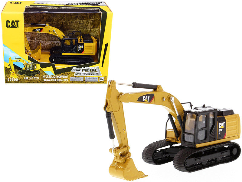 CAT Caterpillar 320F L Hydraulic Excavator "Play & Collect!" Series 1/64 Diecast Model by Diecast Masters LuxuryLifeWay Online Store