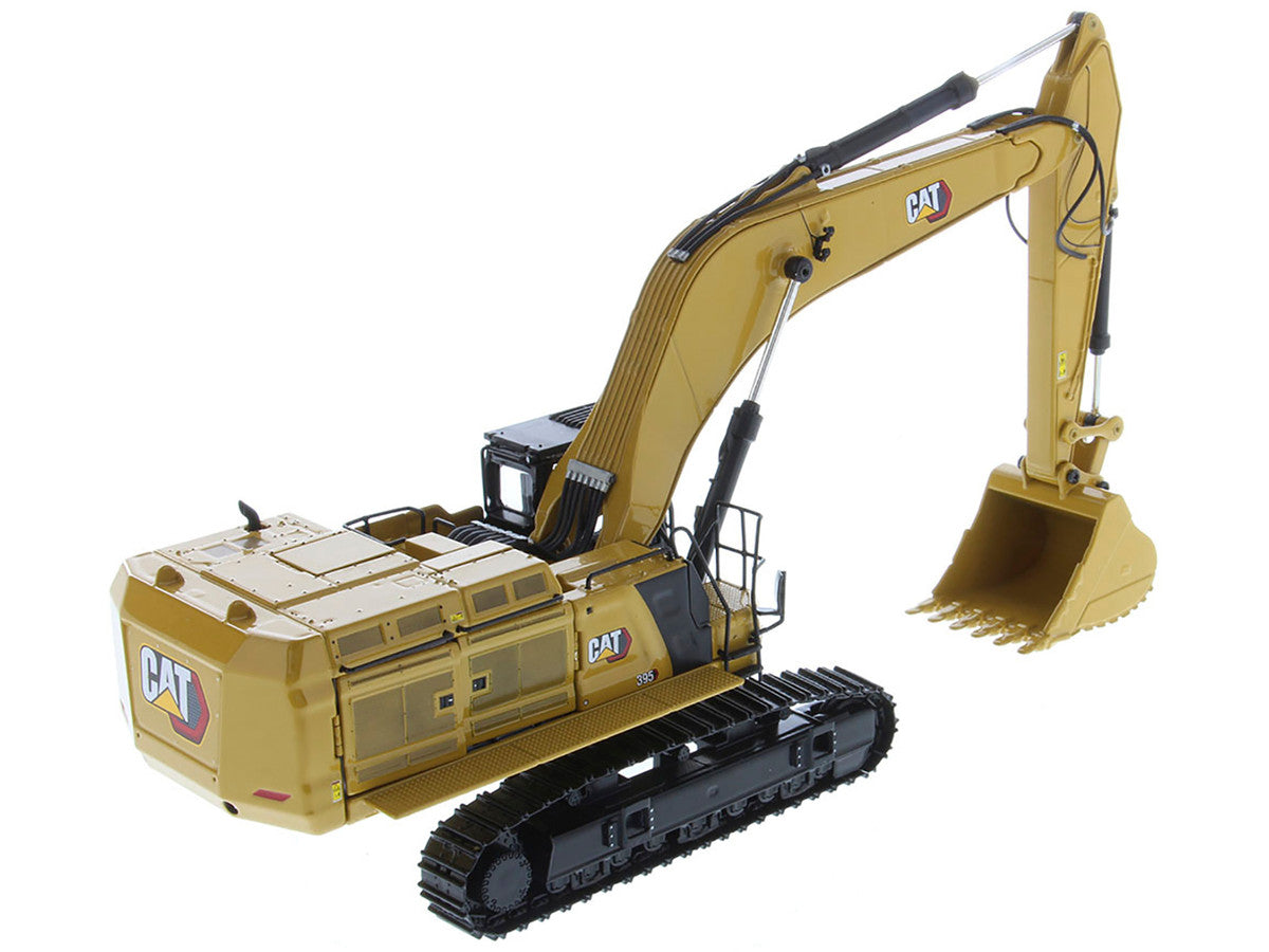 CAT Caterpillar 395 Next Generation Hydraulic Excavator (General Purpose Version) Yellow with Operator and Additional Tools "High Line" Series 1/50 Diecast Model by Diecast Masters LuxuryLifeWay Online Store