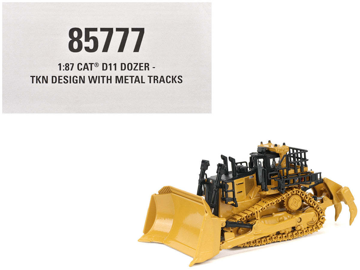 CAT Caterpillar D11 Track Type Dozer TKN Design Yellow "High Line" Series 1/87 (HO) Diecast Model by Diecast Masters LuxuryLifeWay Online Store