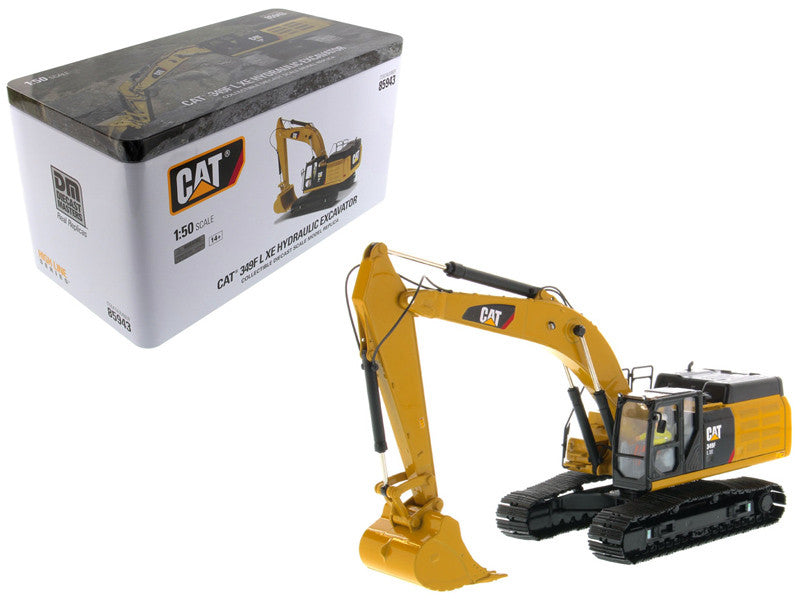 CAT Caterpillar 349F L XE Hydraulic Excavator with Operator "High Line" Series 1/50 Diecast Model by Diecast Masters LuxuryLifeWay Online Store