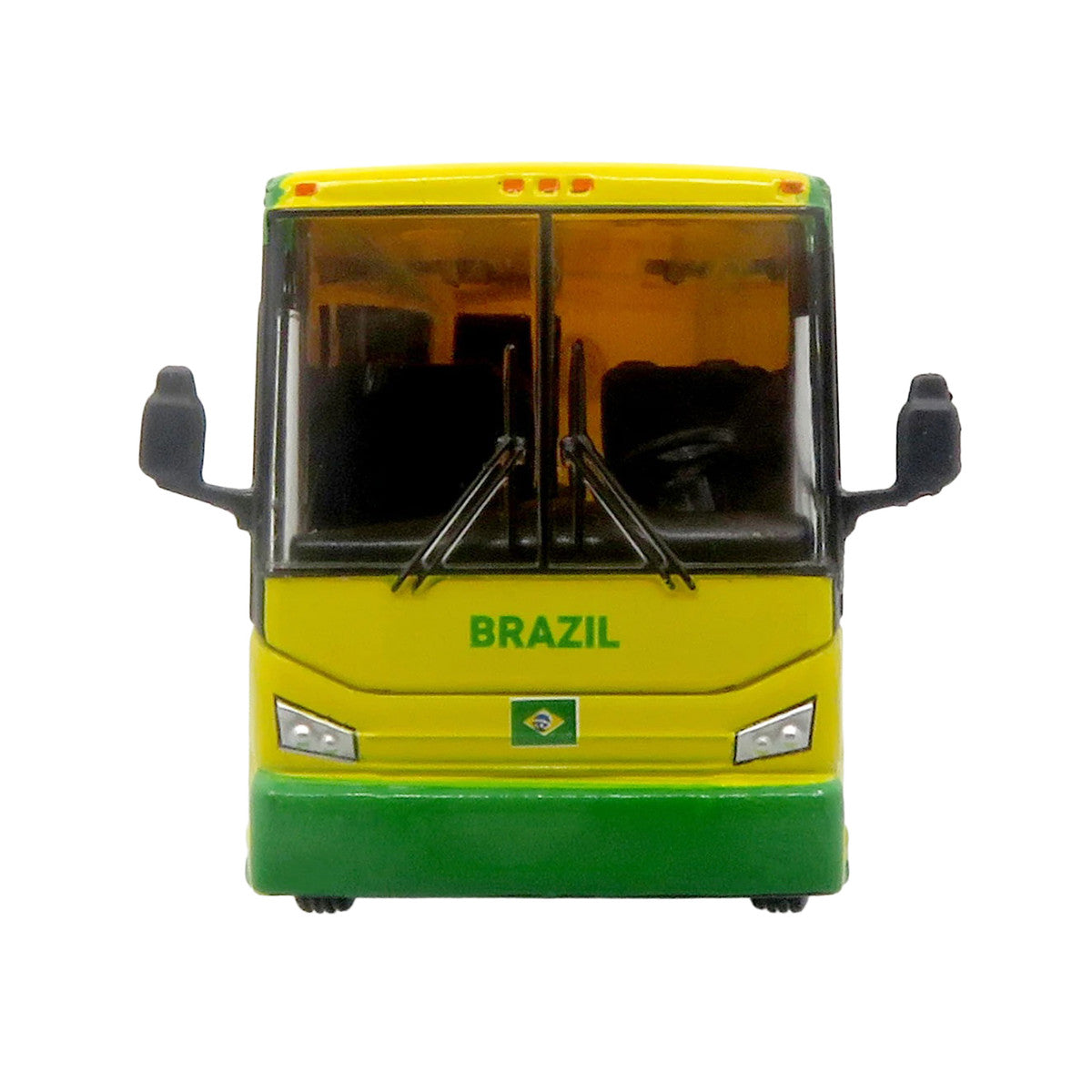 Van Hool CX-45 Coach Bus "Brazil National Football Team" Yellow and Green with Graphics "International Federation of the Global Game" Series Limited Edition to 504 pieces Worldwide 1/87 (HO) Diecast Model by Iconic Replicas LuxuryLifeWay Online Store