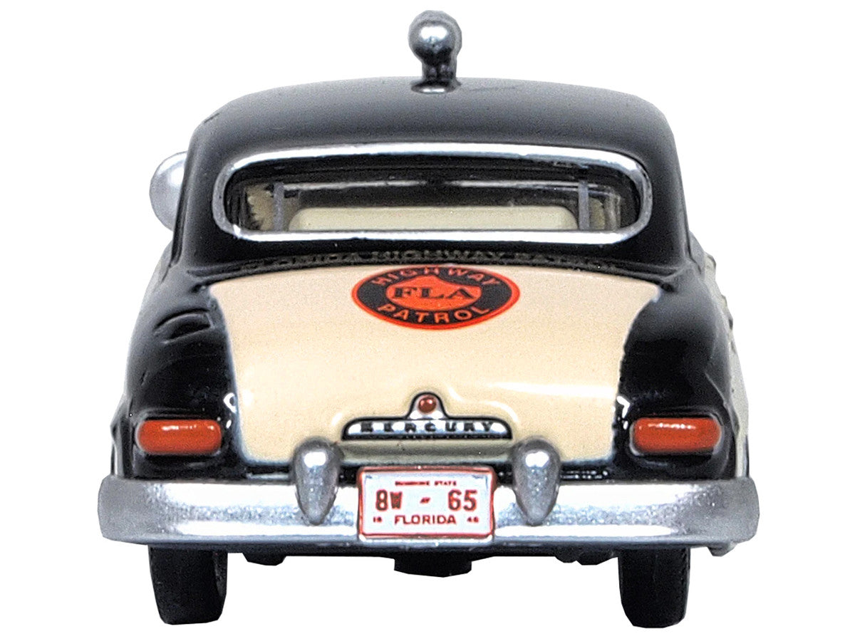 1949 Mercury Monarch Police Black and White "Florida Highway Patrol" 1/87 (HO) Scale Diecast Model Car by Oxford Diecast LuxuryLifeWay Online Store