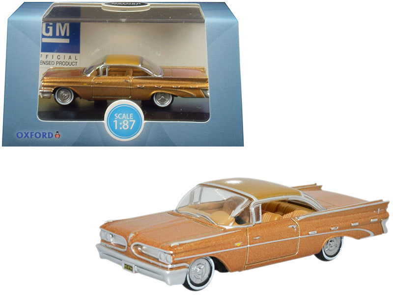 1959 Pontiac Bonneville Coupe Canyon Copper Metallic 1/87 (HO) Scale Diecast Model Car by Oxford Diecast LuxuryLifeWay Online Store