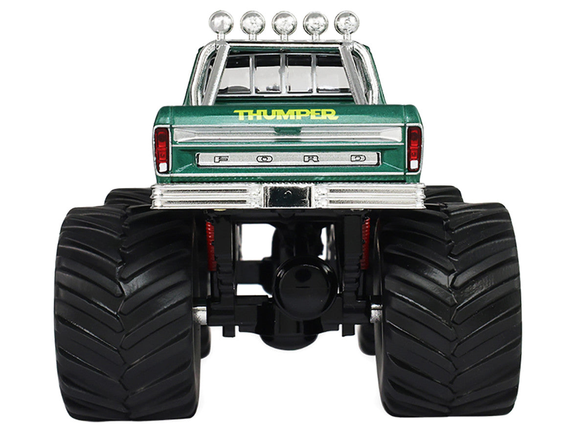 1975 Ford F-250 Monster Truck with 66-Inch Tires "Thumper" Green Metallic "Kings of Crunch" Series 1/43 Diecast Model Car by Greenlight LuxuryLifeWay Online Store