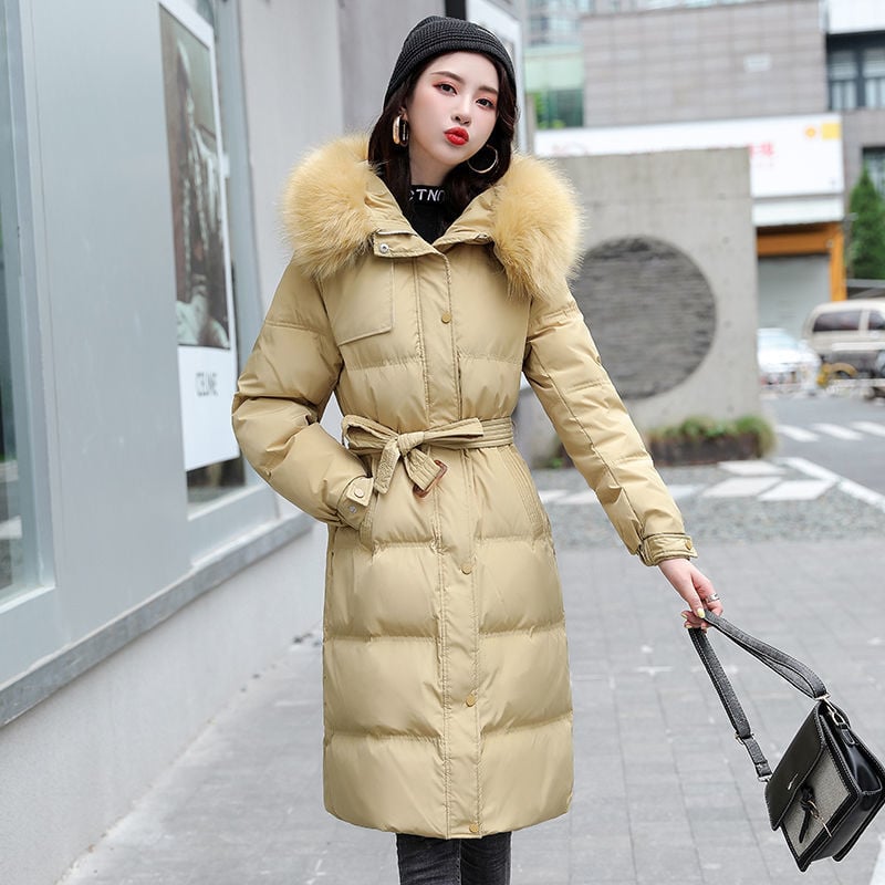Women's Long Thick Cotton Padded Winter Jacket Pi-Mart