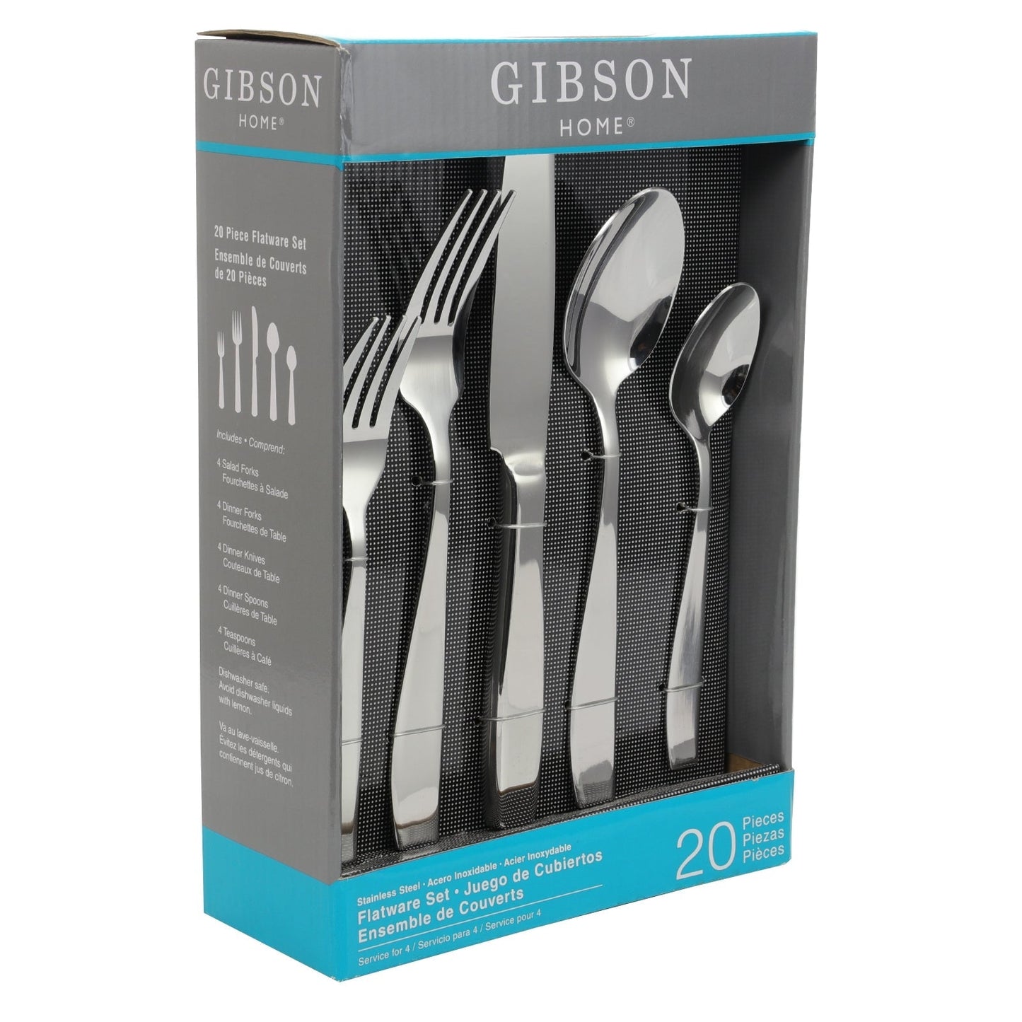 Gibson Castleford 20 Peice Flatware Set LuxuryLifeWay Online Store