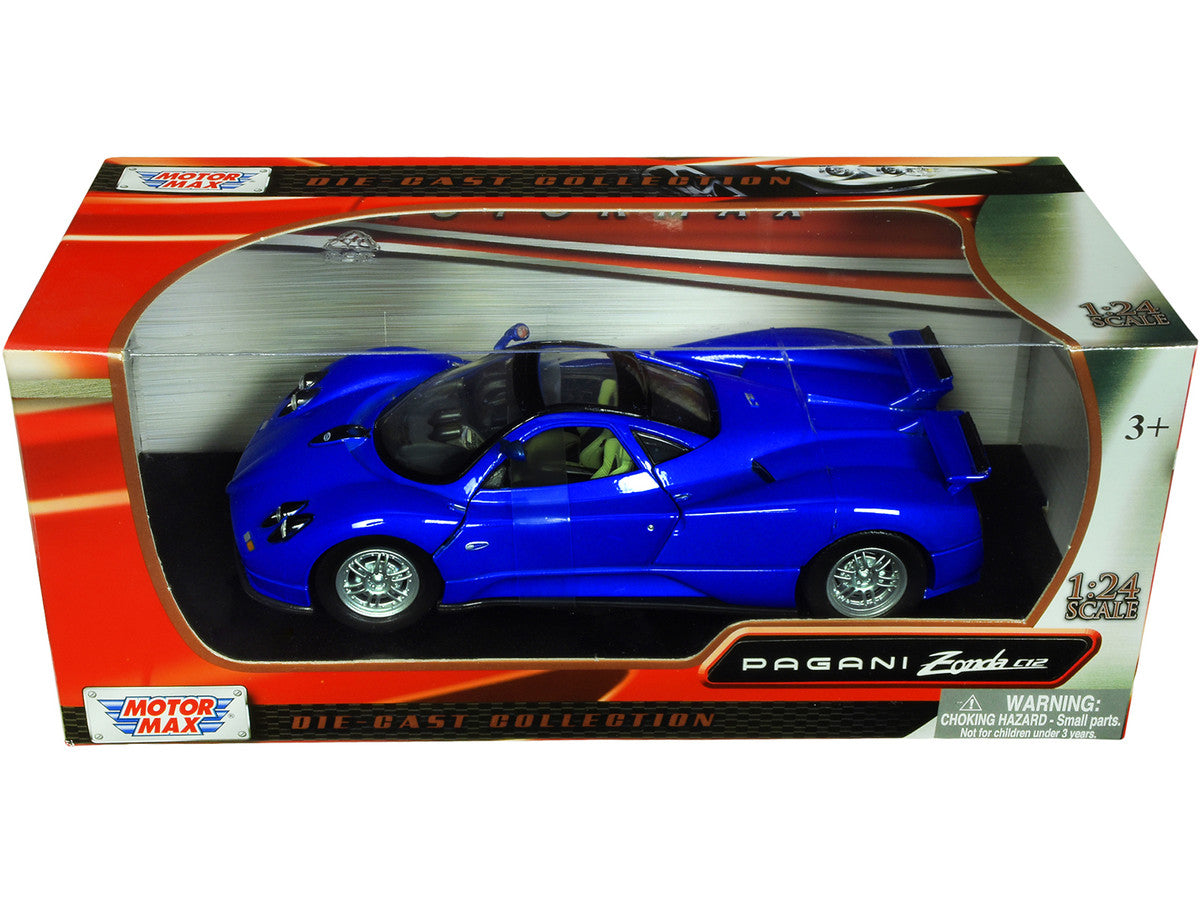 Pagani Zonda C12 Blue 1/24 Diecast Car Model by Motormax LuxuryLifeWay Online Store