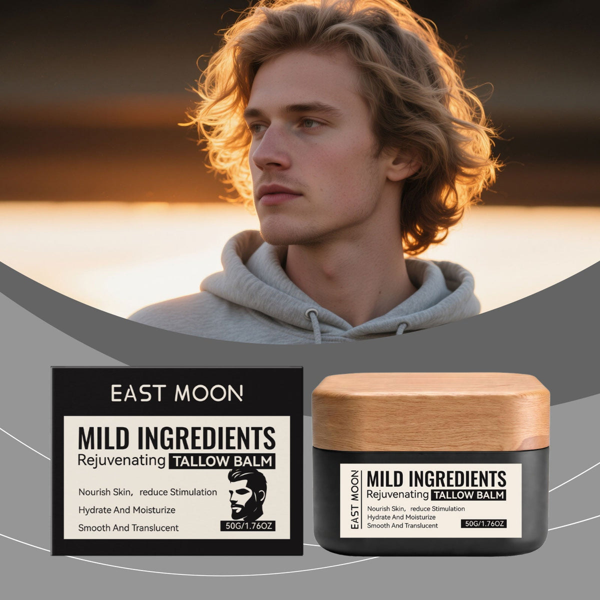 Men's Facial Moisturizer 50g 1box Tri Light Beauty