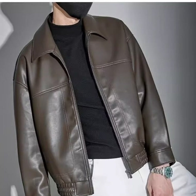 Men's Lapel Motorcycle Fashion Casual High-quality Jacket LuxuryLifeWay Online Store