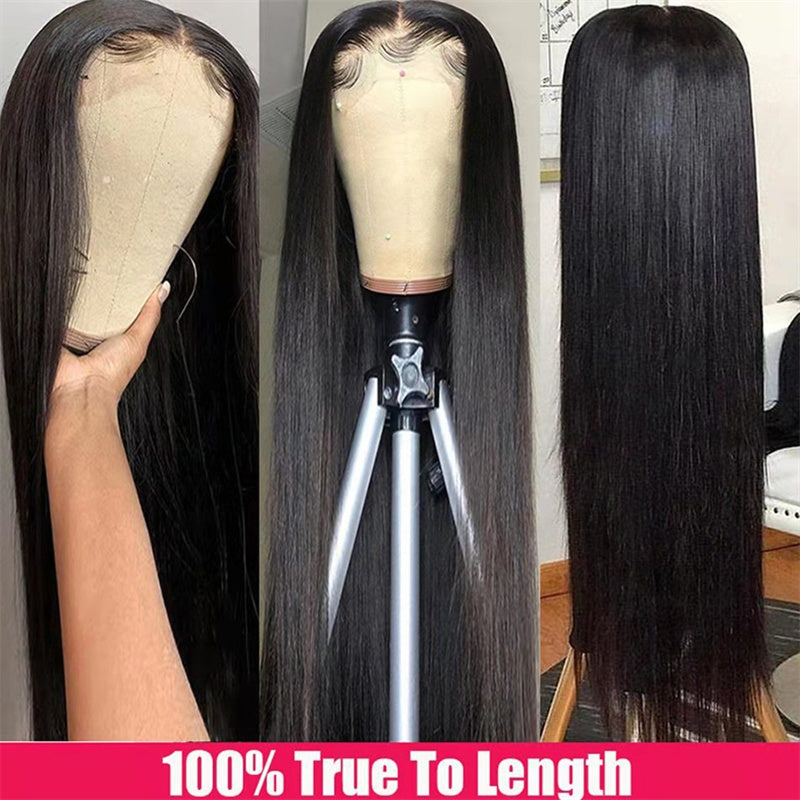Women's Fashion Simple Human Hair Straight Wig LuxuryLifeWay Online Store