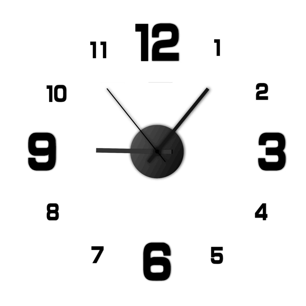 Modern Creative Personality Large Pointer Quartz Wall Clock PearlNestDecor.com