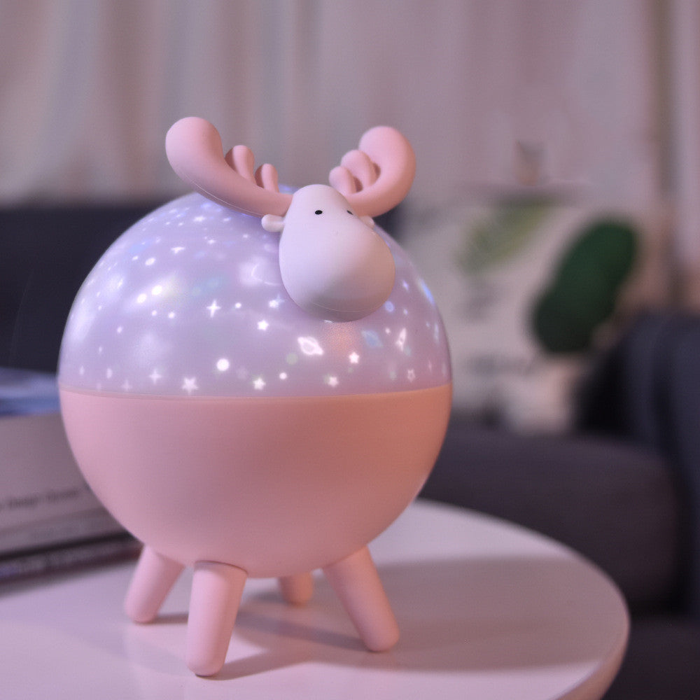 Elk Projection Lamp LED Color Rotating Night Light LadyShow.Store