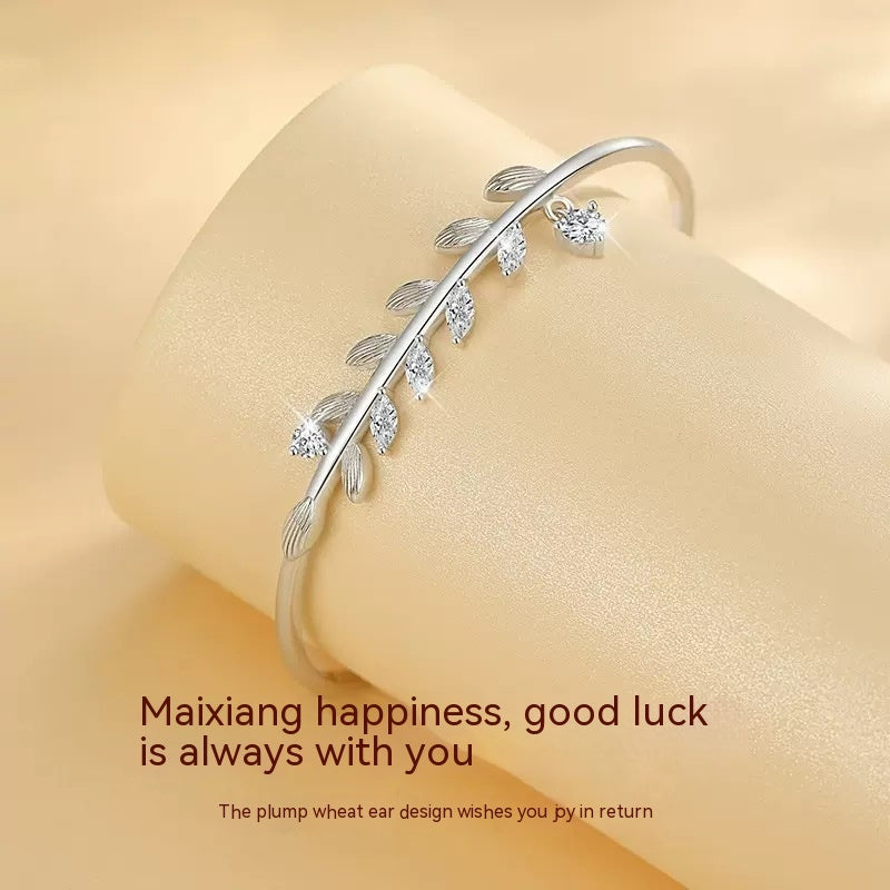 S925 Silver Bracelet Female Opening LadyShow.Store