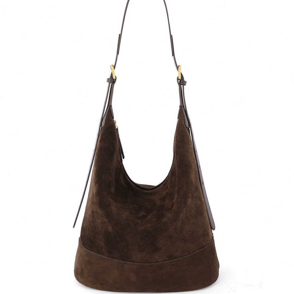 Retro Laid-back Suede Bucket A Versatile Slouchy Commuter Shoulder Or Crossbody Bag LuxuryLifeWay Online Store