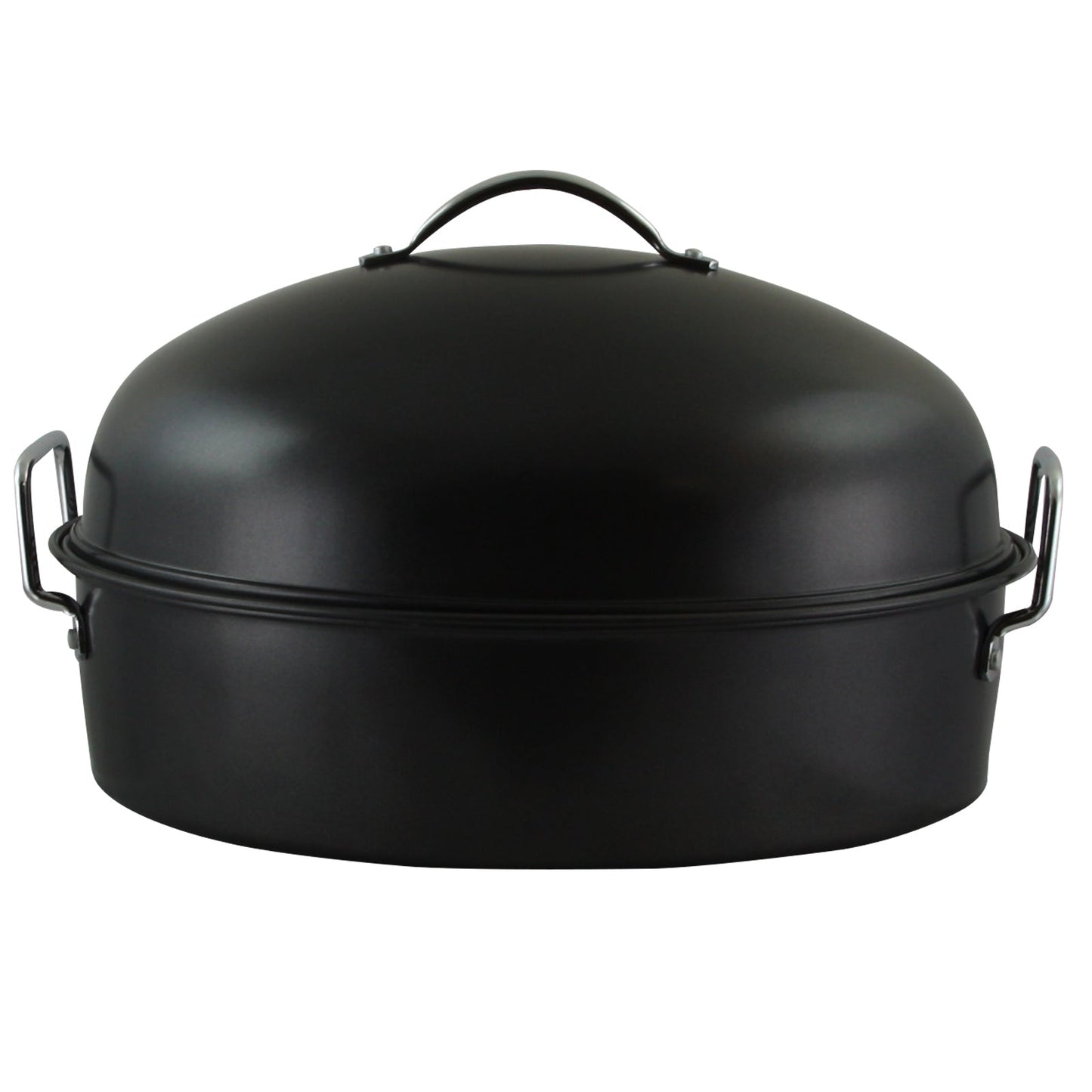 Gibson Home Kenmar High Dome Oval Roaster Set in Black LuxuryLifeWay Online Store