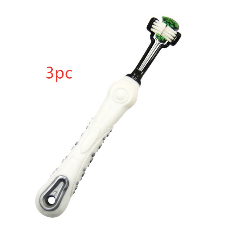 Three Sided Pet Toothbrush Dog Brush Bad Breath Tartar Teeth Care Pets Fashion