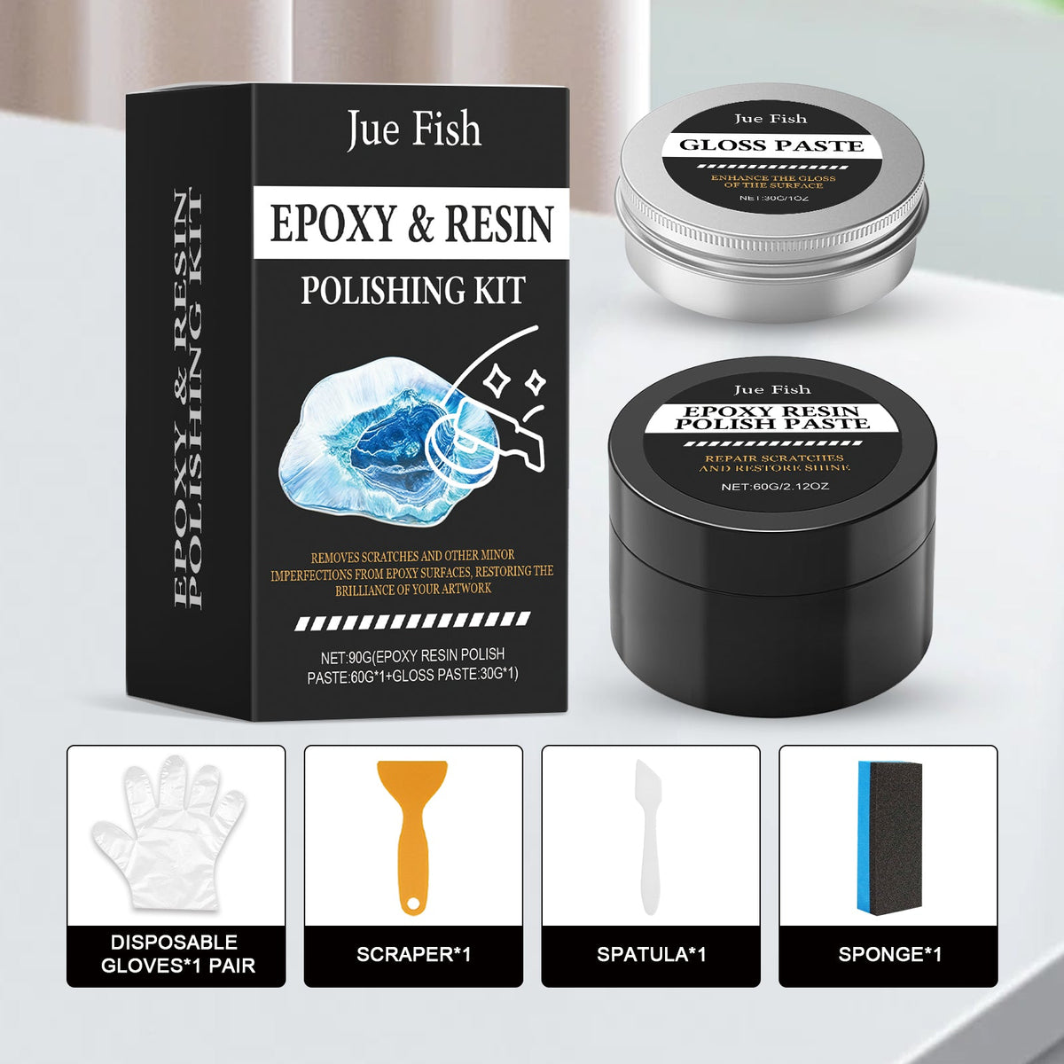 Epoxy Resin Polishing Set 1 Set-1box Tri Light Beauty
