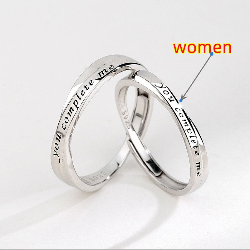S925 Sterling Silver Couple Rings LadyShow.Store