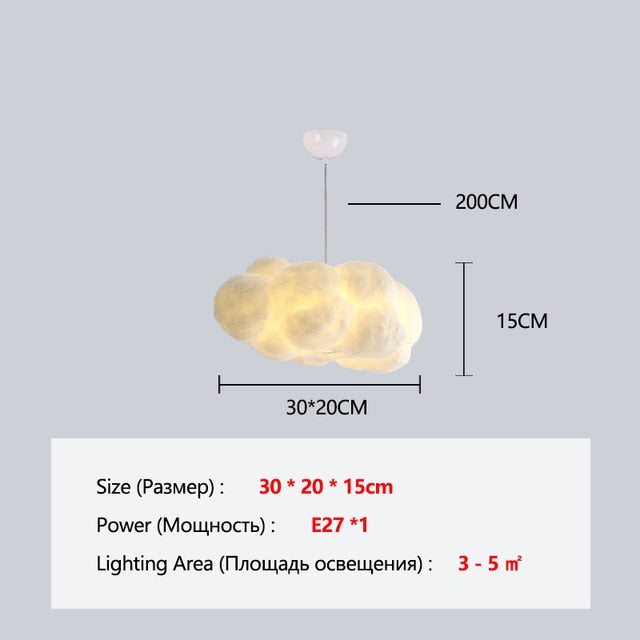 Floating Cloud Chandelier Lamp Pi-Mart