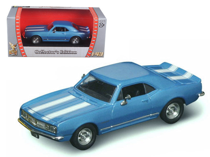 1967 Chevrolet Camaro Z-28 Blue 1/43 Diecast Model Car by Road Signature LuxuryLifeWay Online Store