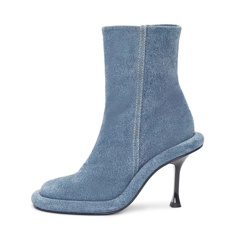 Cowboy Round Toe High Heels Boots LadyShow.Store
