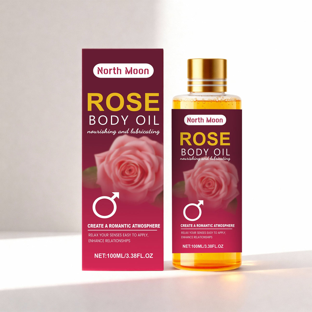 Contains Rose Plant Essence To Relax Senses, Adult Body And Mind Balance Essential Oil, Body Massage Essential Oil 100ml, 1 Box Tri Light Beauty