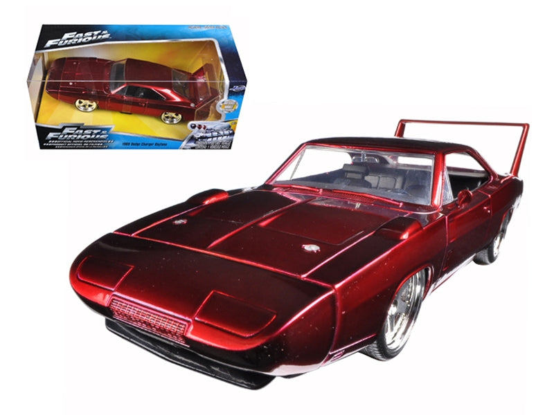 1969 Dodge Charger Daytona Red "Fast & Furious 7" (2015) Movie 1/24 Diecast Model Car by Jada LuxuryLifeWay Online Store