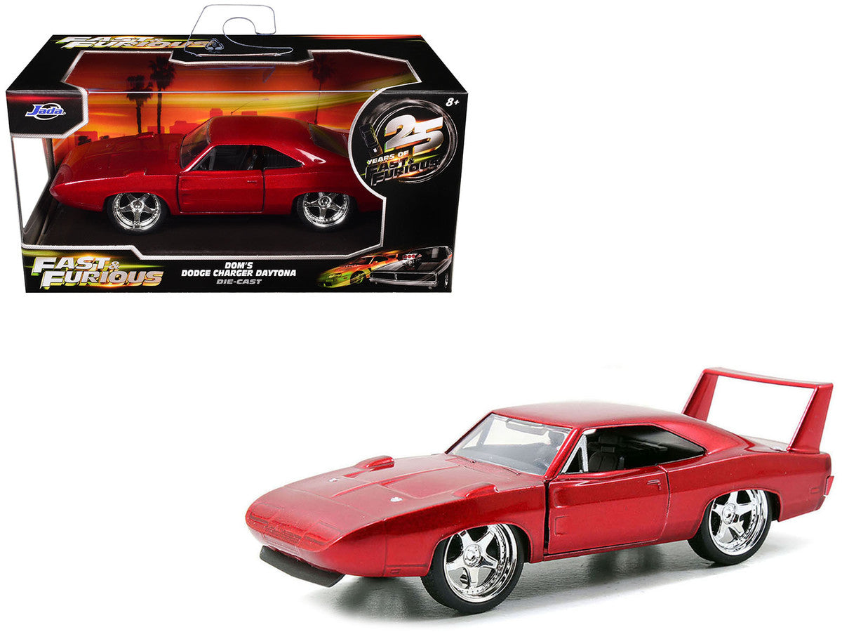 Dom's Dodge Charger Daytona Red Metallic "Fast & Furious 6" (2013) Movie "25 Years of Fast & Furious" Series die cast model car by Jada LuxuryLifeWay Online Store