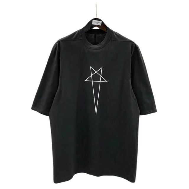 Men's Oversized Gothic Cotton T-Shirt - Summer Streetwear Pi-Mart