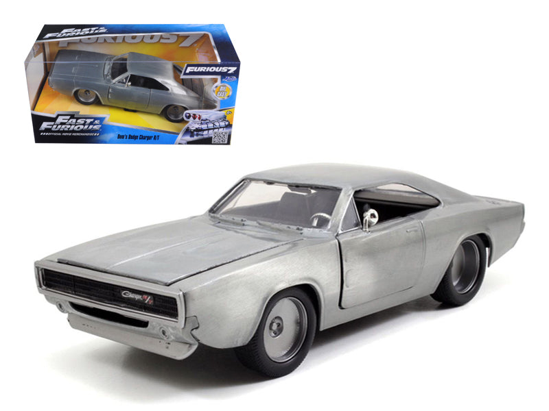 Dom's 1970 Dodge Charger R/T Bare Metal "Fast & Furious 7" (2015) Movie 1/24 Diecast Model Car by Jada LuxuryLifeWay Online Store