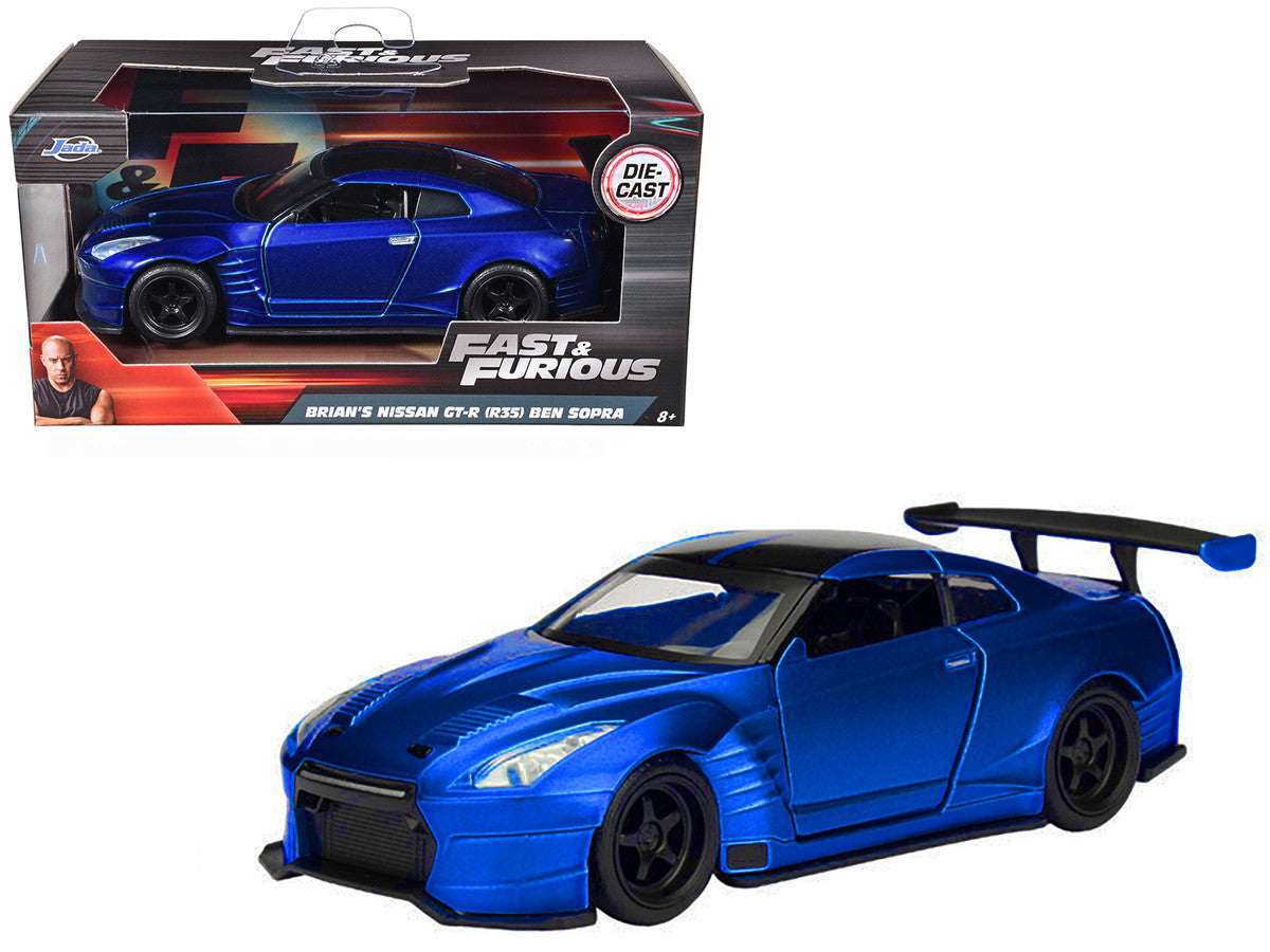 Brian's 2009 Nissan GTR R35 Blue Ben Sopra "Fast & Furious" Movie 1/32 Diecast Model Car by Jada LuxuryLifeWay Online Store