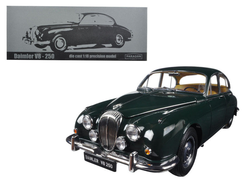 1967 Daimler V8-250 British Racing Green Left Hand Drive 1/18 Diecast Model Car by Paragon LuxuryLifeWay Online Store
