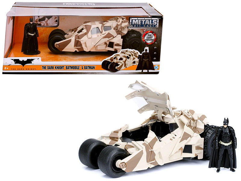 "The Dark Knight" Batmobile with Batman Diecast Figure Camouflage Version "DC Comics" Series 1/24 Diecast Model Car by Jada LuxuryLifeWay Online Store