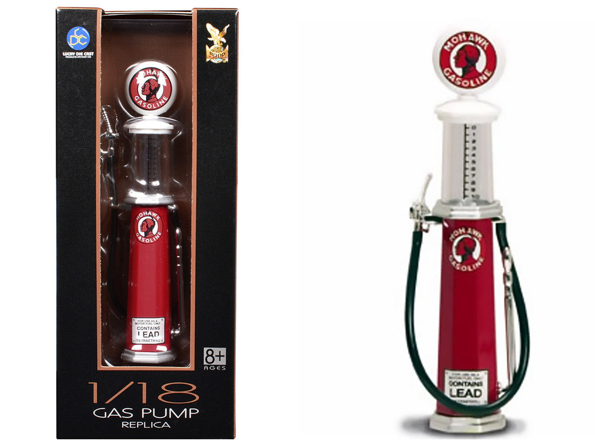 Mohawk Gasoline Vintage Gas Pump Cylinder 1/18 Diecast Replica by Road Signature LuxuryLifeWay Online Store