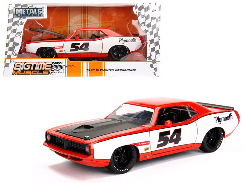 1973 Plymouth Barracuda #54 1/24 Diecast Model Car by Jada LuxuryLifeWay Online Store