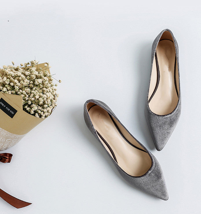 Comfortable Pointed-toe Shallow Mouth Single Shoes Women LadyShow.Store