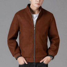 Autumn Clothing Coat Men's Woolen Fleece Jacket Top Best YouTube Store